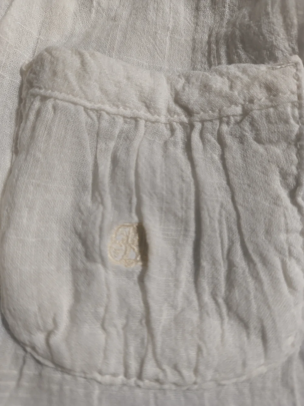 Ralph Lauren Light Cream Cotton Blouse - 12M